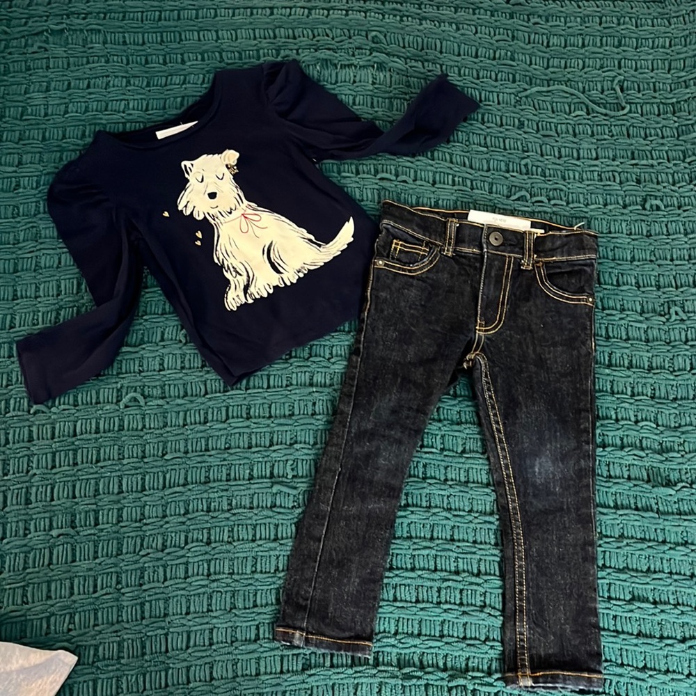 2 piece Shirt and Jeans